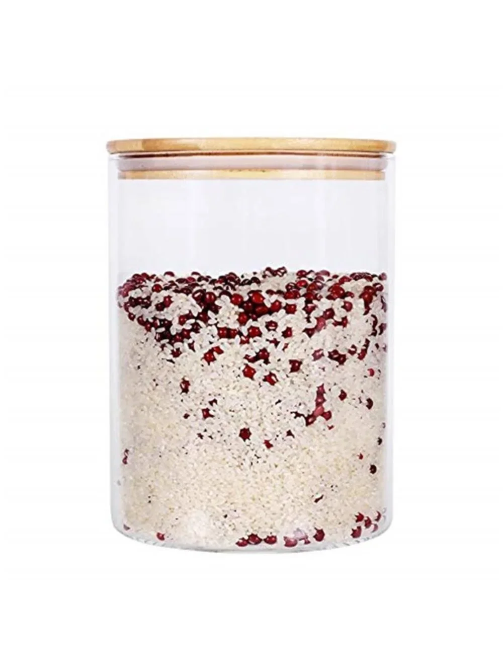 Large Glass Food Storage Container, 100 FL OZ (3000ml) Glass Food Canister